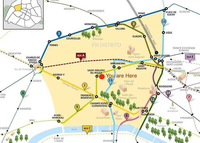 아파트 Cosy Next To The Champs-elysees Avenue! 파리